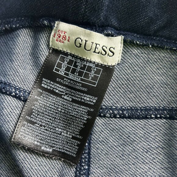 Guess Sweatpants Women's Size M Navy Blue Activewear Yoga - Picture 8 of 8